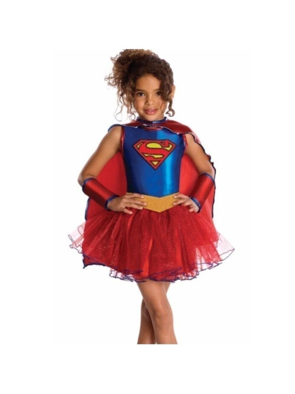 Supergirl Superhero Halloween Costume Girl Size Small 4-6 years